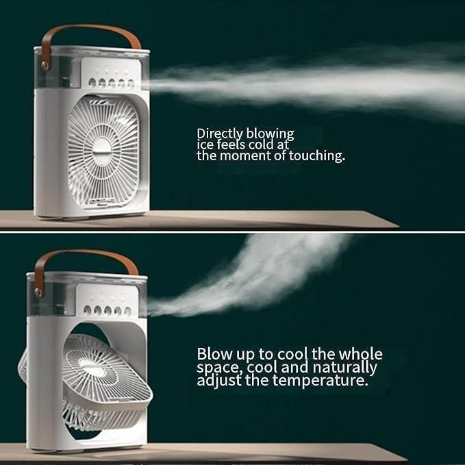 All-in-One portable Cooler with Fan, with LED Features