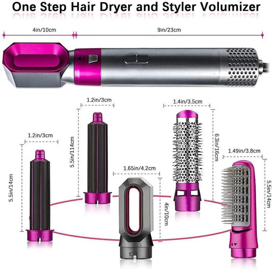 5 in 1 Multifunctional Hair Bloom  Dryer Styling Tool